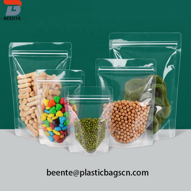 Thực phẩm Ziplock Clear Stand Up Snacks Pouch